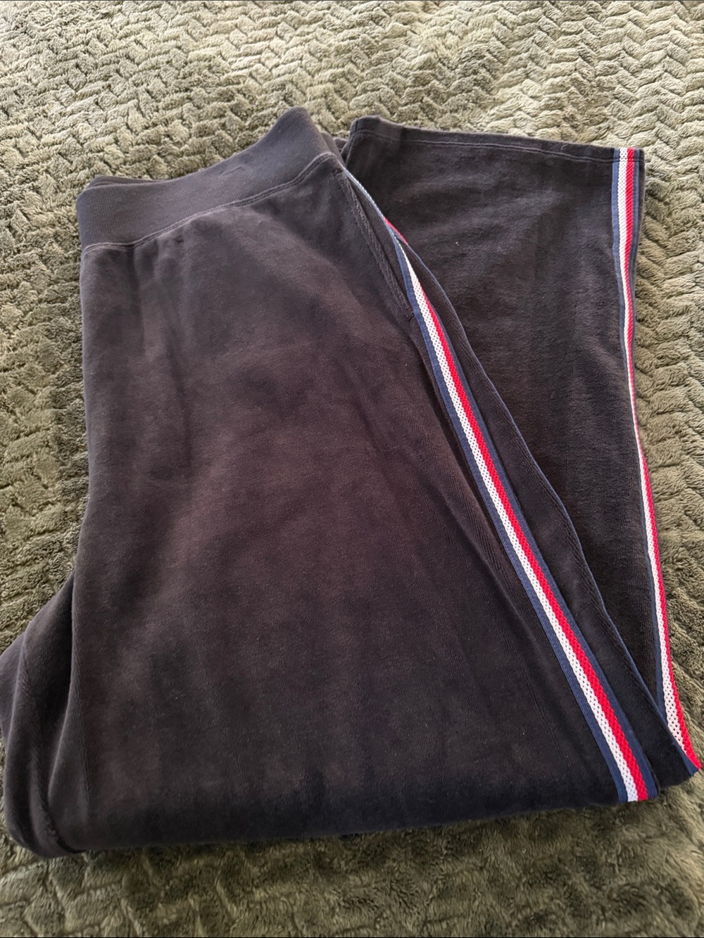 Tommy Hilfiger Women's Side Tape Velour Track Sweatpants
